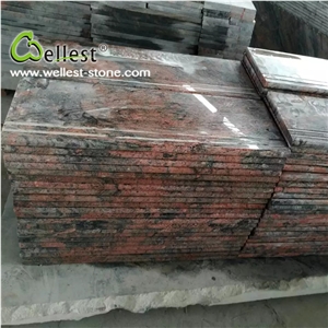 Factory Manufacture Natural Anti-Slip China Multi Red Granite Stair Treads for Indoor