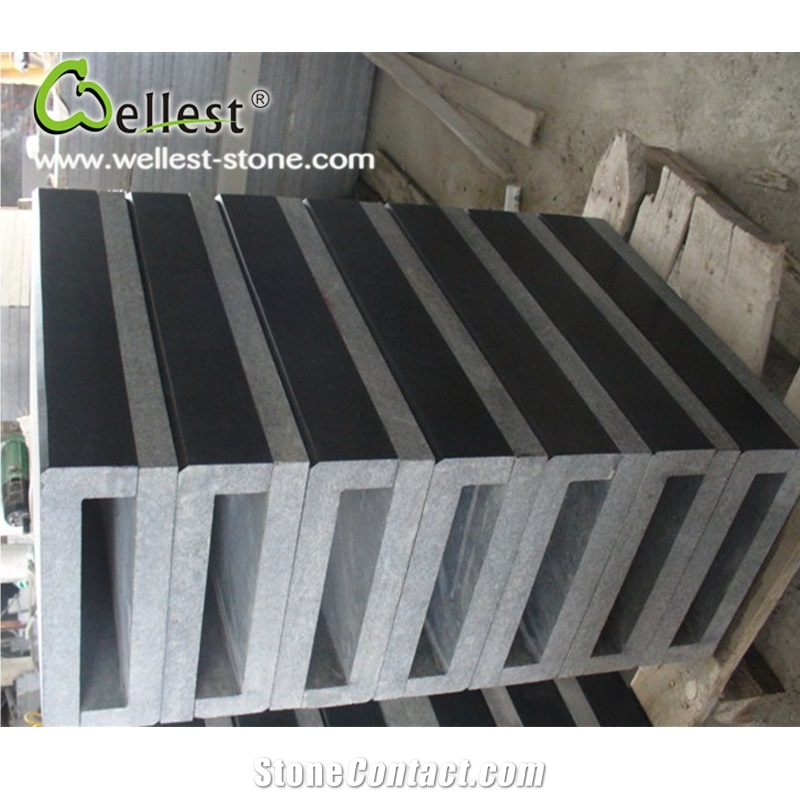 Factory Natural Black Granite Cheap Pool Edging Coping Pavers for Swimming Pool