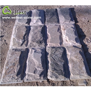 Hot Selling Natural Stone Light Grey and Dark Grey Granite Mushroom Stone for Exterior Wall Cladding