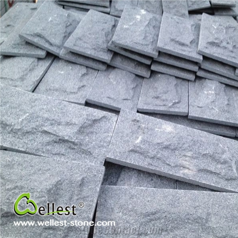 Hot Selling Natural Stone Light Grey and Dark Grey Granite Mushroom Stone for Exterior Wall Cladding