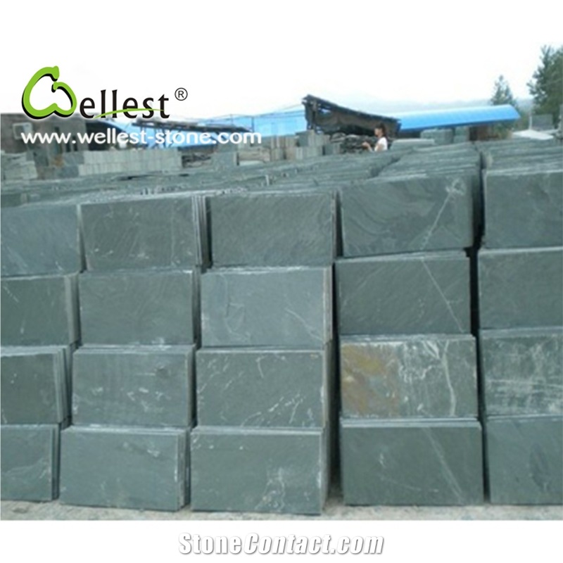Jade Green Slate Tiles & Slabs, China Green Slate