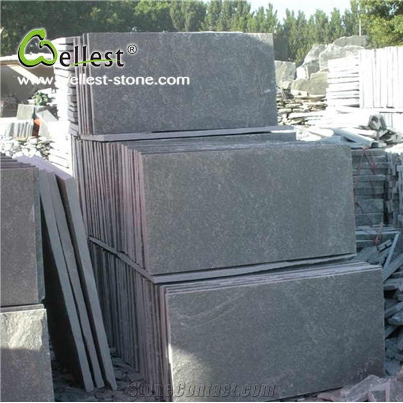 Jade Green Slate Tiles & Slabs, China Green Slate