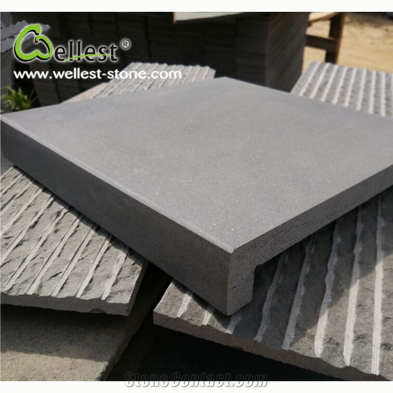 Natural Grey Basalt Straight Edge Pool Coping Paver