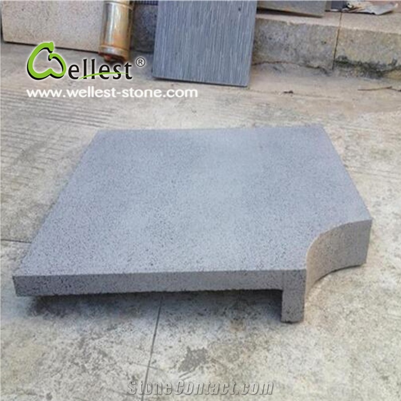 Natural Grey Basalt Straight Edge Pool Coping Paver