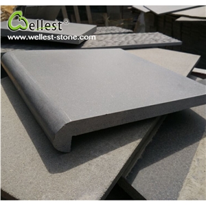 Natural Grey Basalt Straight Edge Pool Coping Paver