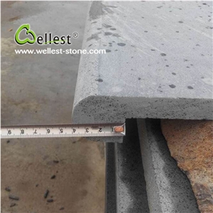 Natural Grey Basalt Straight Edge Pool Coping Paver