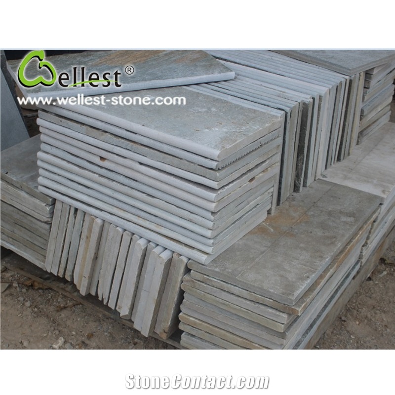 Rusty Natural Slate Pool Coping Paveer for Swimming Pool