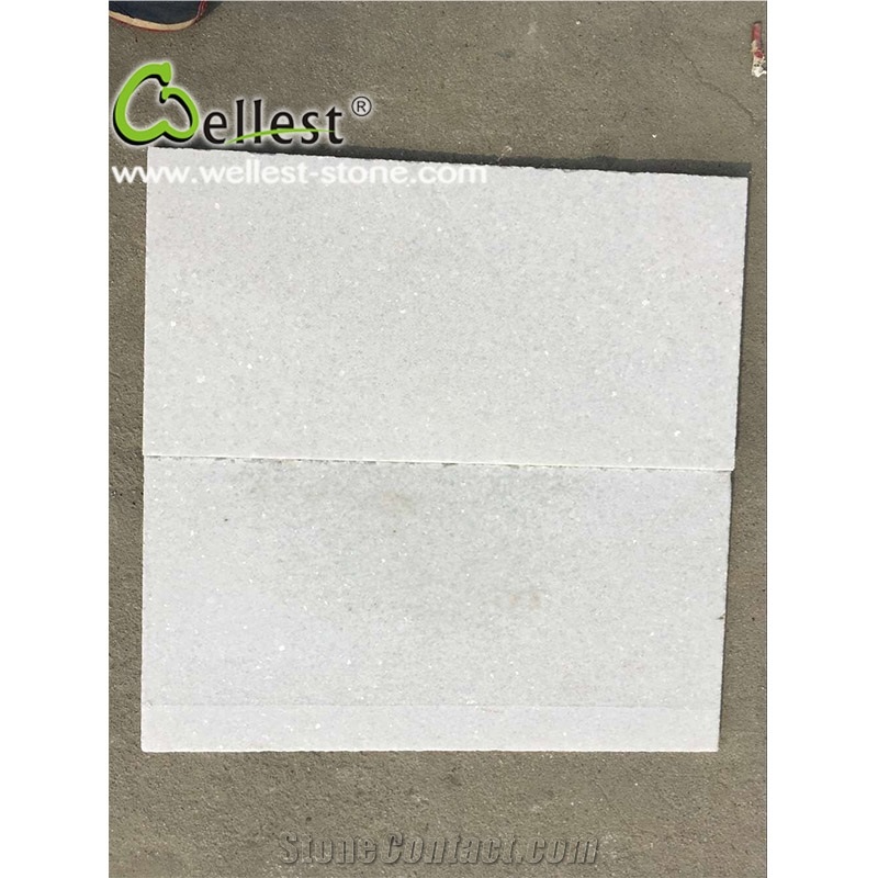 Super White Quartzite Flamed Surface Tile & Slab