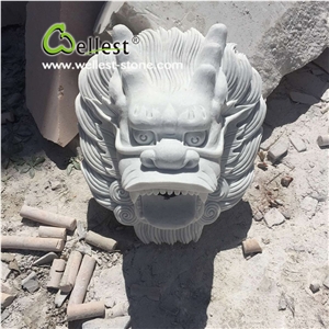Wellest Natural Stone Granite Fish Wall Mounted Fountain