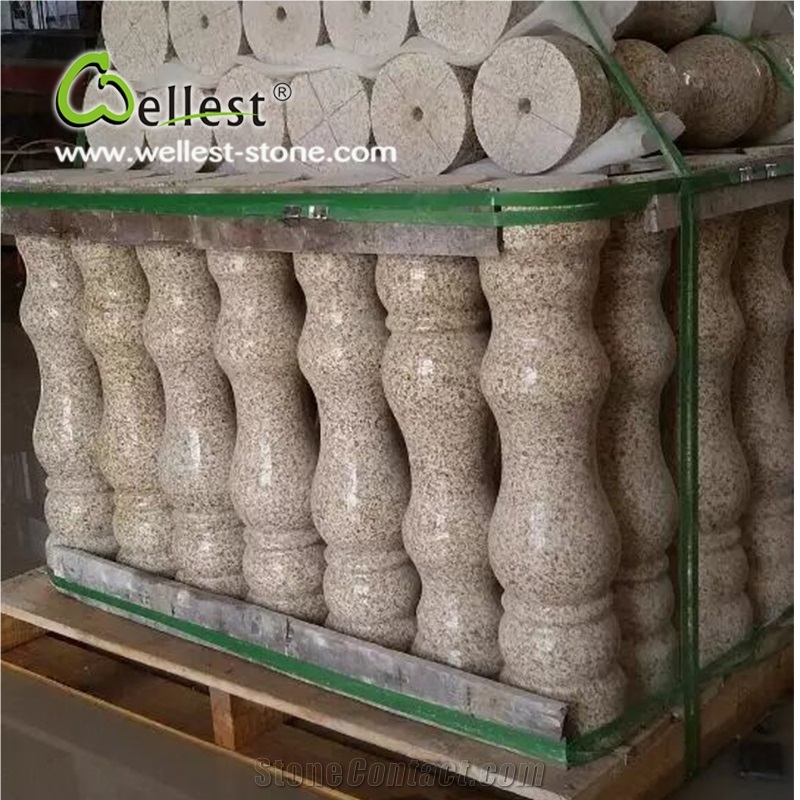 Wholesale Beige Color Natural Granite Stone Balustrades for House