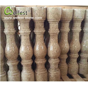 Wholesale Beige Color Natural Granite Stone Balustrades for House