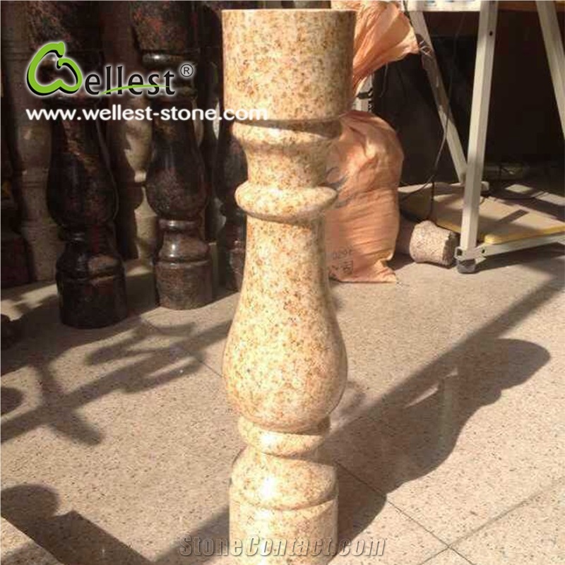 Wholesale Beige Color Natural Granite Stone Balustrades for House