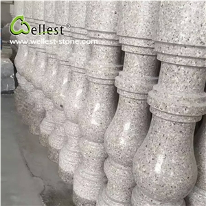 Wholesale China Grey Color Natural Flamed Finish Grantie Baluster for Outdoor Decoration