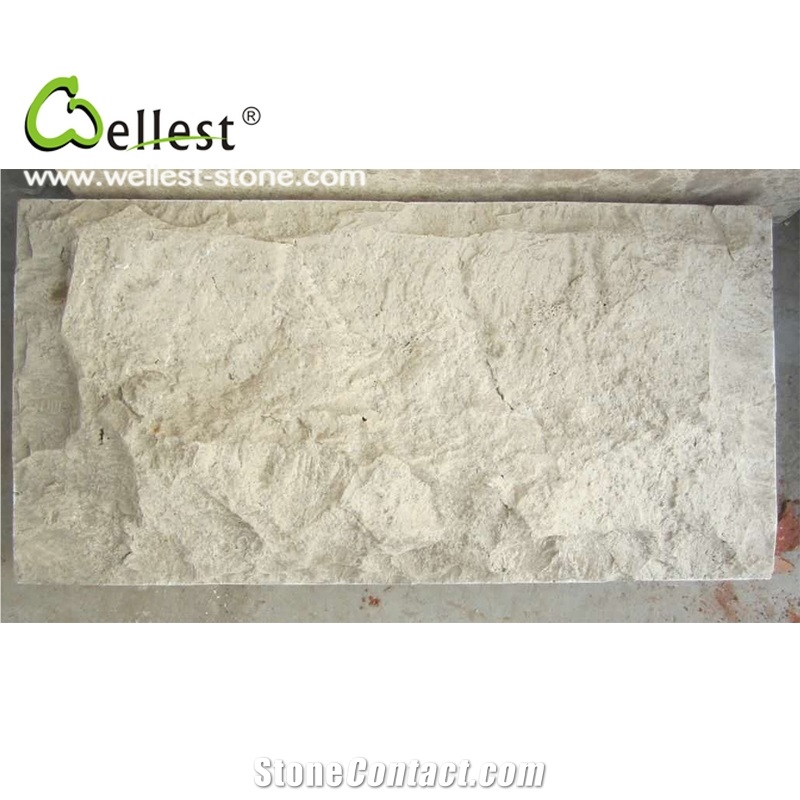 Wholesale Factory Natural Light Beige Travertine Mushroom Stone