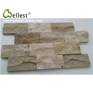 Wholesale Factory Natural Light Beige Travertine Mushroom Stone