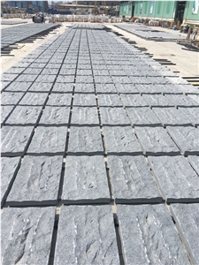 G654 Sesame Grey Granite Split Face Cube Stone/Cobblestone Pavers for Outside Exterior Stone Stepping Paverments/Paving Sets