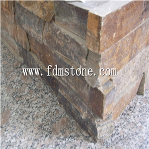 600x150mm Exterior / Interior Wall Decoration White Natural Slate Wall Cladding