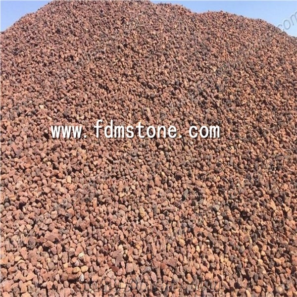 Black Lava Stone For Garden And BBQ Pebble Stone