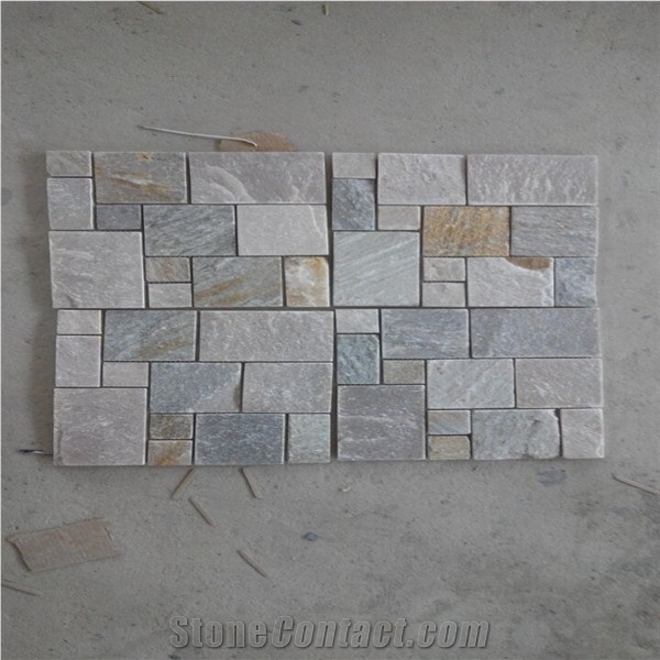 Black Rusty Slate Stone Mosaic on Mesh,China Rust Slate Flagstone Mesh,Multi-Color Slate Random/Irregular Flagstone for Garden Road