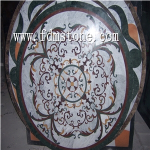 Cheap Marble Mosaic Floor Medallion from China