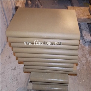 Cheap Wholesale Wooden Yellow Sandstone Pool Coping