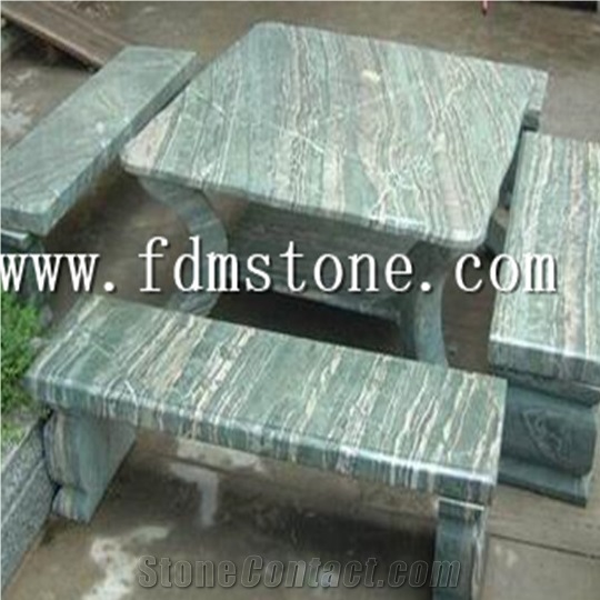 China Green Granite Squared Chairs, Stone Bench,Garden Chairs&Tables,Outdoor Chairs & Benches