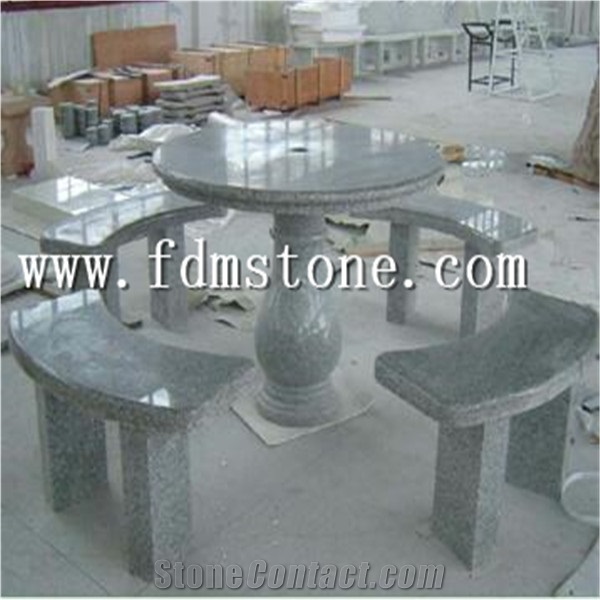 China Green Granite Squared Chairs, Stone Bench,Garden Chairs&Tables,Outdoor Chairs & Benches