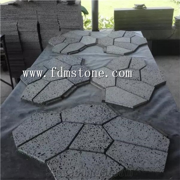 China Lava Stone Cobblestone,Outdoor Paver