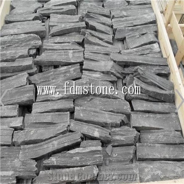 China Loose Stone /Slate Fieldstone/Loose Strip Stone Veneer/Natural Slate Stacked Stone/ Wall Cladding/Random Loose Cultured Stone Wall Stone