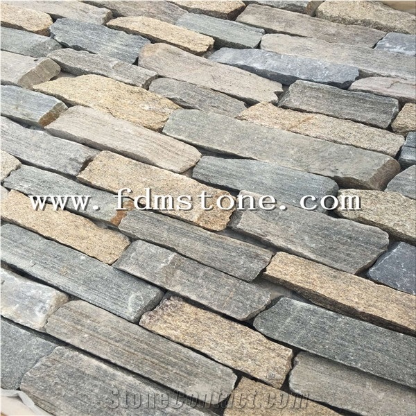 China Loose Stone /Slate Fieldstone/Loose Strip Stone Veneer/Natural Slate Stacked Stone/ Wall Cladding/Random Loose Cultured Stone Wall Stone