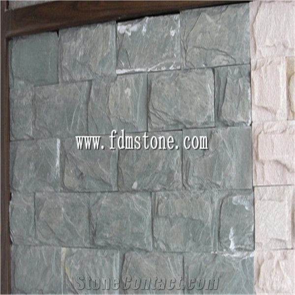 China Mustang Green Quartize Mushroom Wall Tiles,Quartzie Floor Tiles,Opus Romano,Wall Covering