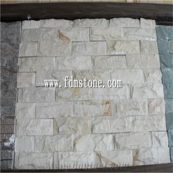China Mustang Green Quartize Mushroom Wall Tiles,Quartzie Floor Tiles,Opus Romano,Wall Covering