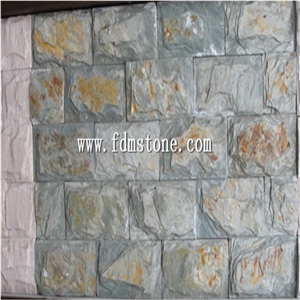 China Mustang Green Quartize Mushroom Wall Tiles,Quartzie Floor Tiles,Opus Romano,Wall Covering