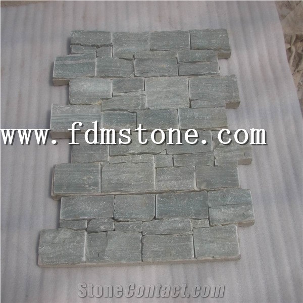 China S1120 Rusty Slate Cement Cultured Stone Z Shape, Rusty Mustang Slate Puzzle Stone Panel Stacked Veneer