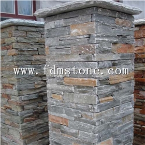 China White Quartzite Cultured Stone Panel for Wall Cladding