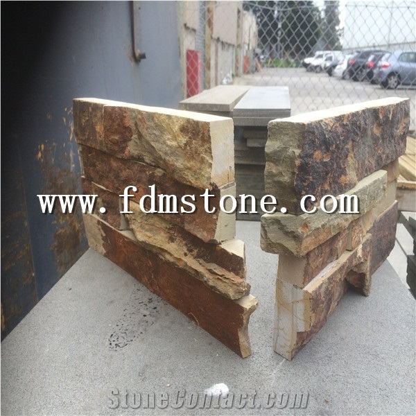 China White Quartzite Cultured Stone Panel for Wall Cladding