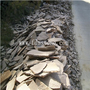 Chinese Natural Irregular Shaped Slate Flagstone