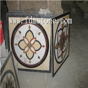 Chinese Water Jet Round Marble Patterns