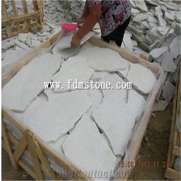 Crazy Stone 300x300mm Slate Flagstone Driveway Paver,Patio Stone,Green Slate Walkway Pavers