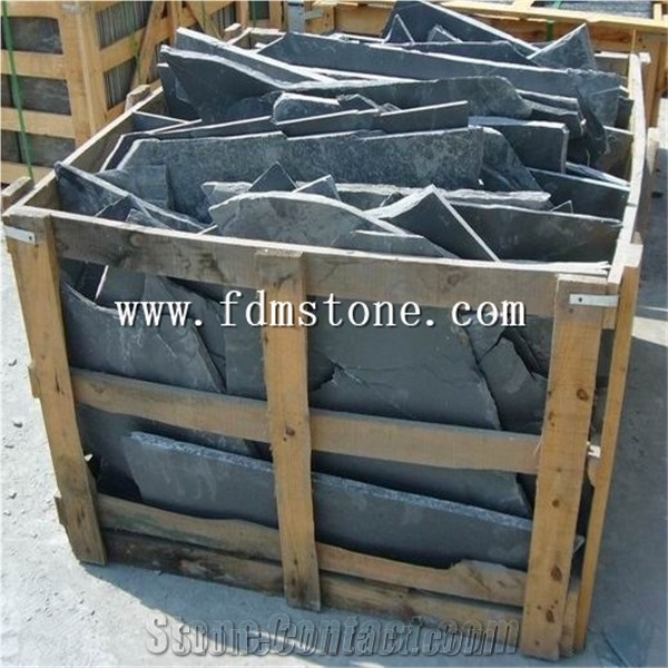 Crazy Stone 300x300mm Slate Flagstone Driveway Paver,Patio Stone,Green Slate Walkway Pavers