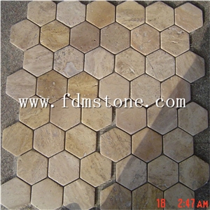 Decorative Natural Slate Tumbled Stone Mosaic,Polished Hexagon Moaic,Linear Strips Mosaic,Wall and Floor Mosaic,Brick Mosaic Pattern