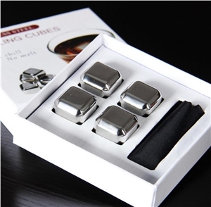 Eco-Friendly Feature Sipping Stone Wholesale Whisky Stones 9 Ice Cubes in Pine Wood Gift Case , Best Gifts