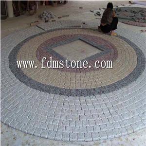 G603 Cobble Stone Meshed Pavers, G603 Cobblestone Meshed Pavers, Grey Cobblestone Meshed Paverment, G603 Granite Cobble Stone