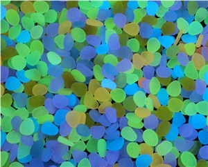 Glow Gravel Stone in Night Pebble Stone Chips