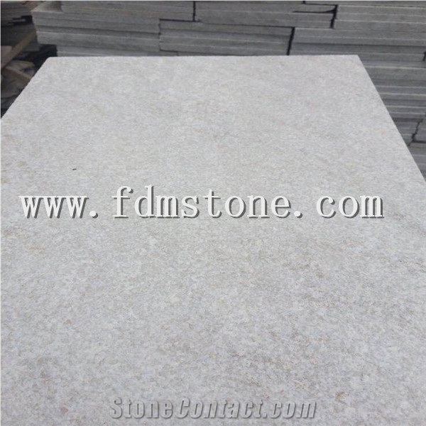 Great Project Square Edging White Quartzite Stone Pavers, Natural Quartzite White Quartzite