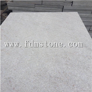 Great Project Square Edging White Quartzite Stone Pavers, Natural Quartzite White Quartzite