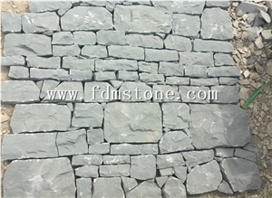 Green Sandstone Cultured Stone for Wall Cladding,Retaining Wall,Retaining Wall,Massive Style Castle Rock, Castle Rock Panel