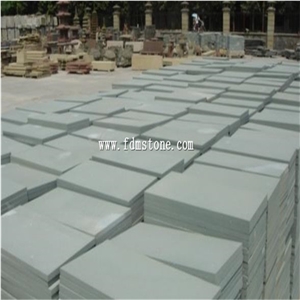 Green Sandstone Slab Covering Building Material,Honed Green Sandstone Wall Facade Paving Tile