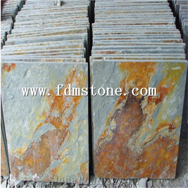 Green Slate Tile for Pool Paving