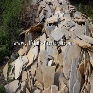Grey Slate Random Stone,P013 Slate Irregular Random Flagstones,Grey Slate Flagstone Patio Flooring Pavers for Walkway/Courtyard/Garden Floor,Grey Slate Flagstone Wall